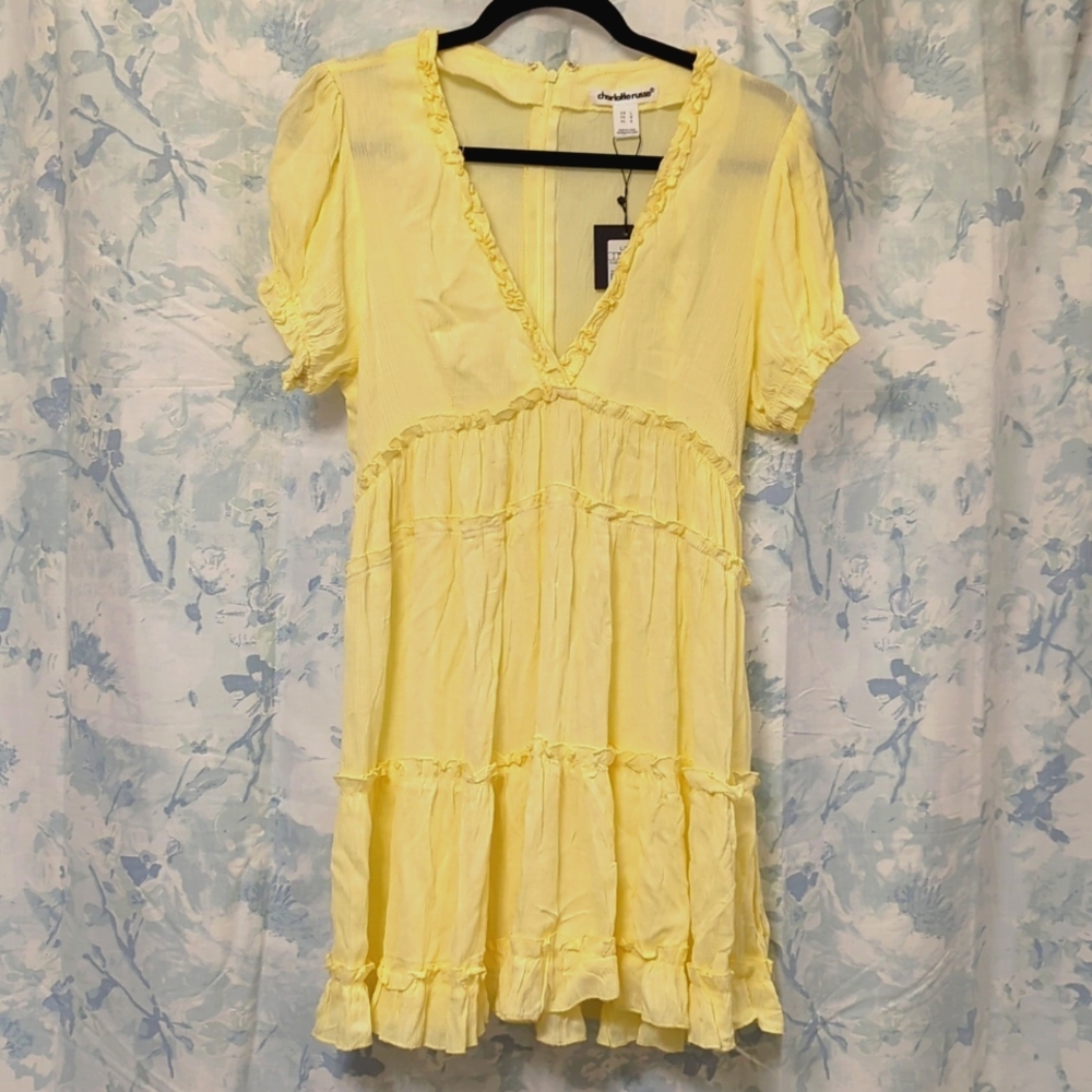 Charlotte Russe Yellow Mini Dress